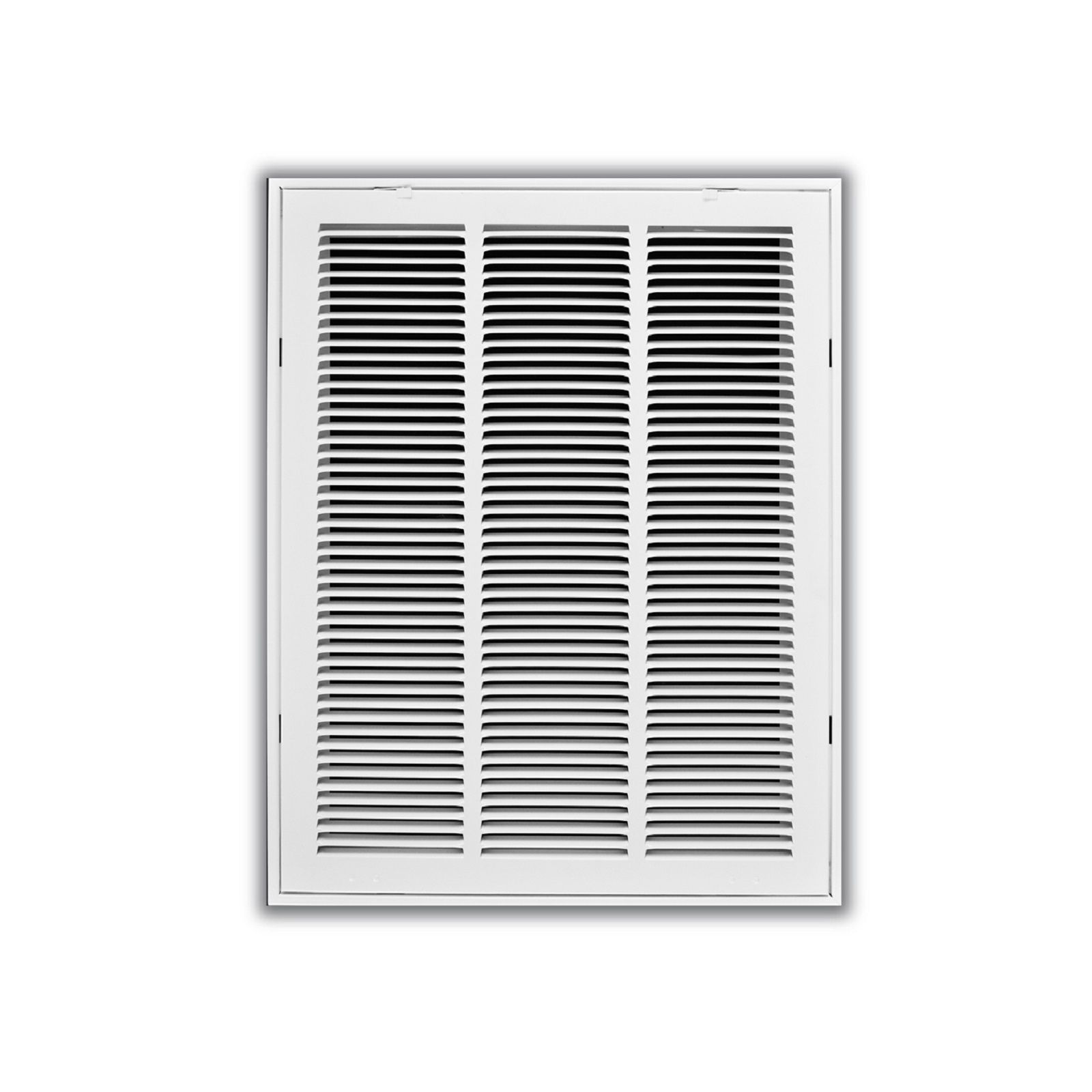 TRUaire 190 14X30 - Steel Return Air Filter Grille With Fixed Hinged Face, White, 14" X 30"